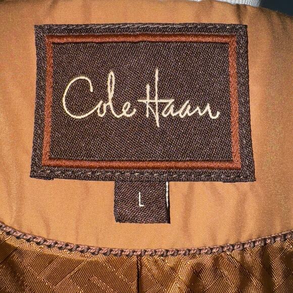 Cole Haan Double Layer Lightweight Rain / Trench Sz L NWT AND C.H. Hanging bag!! - Picture 7 of 13